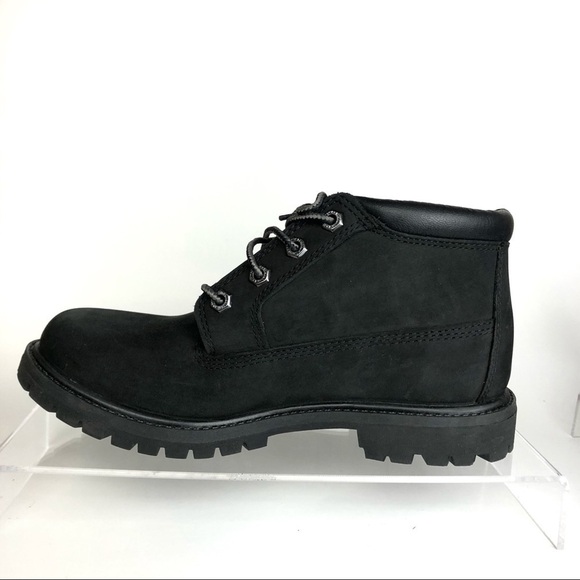 Timberland Nellie Chukka Boots Black - Women Timberland Women Nellie Chukka Ankle Black Nubuck Waterproof Boots Sz 7